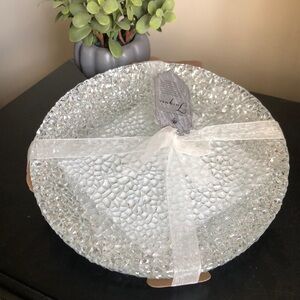 ELEGANT set of Glass Salad Plates